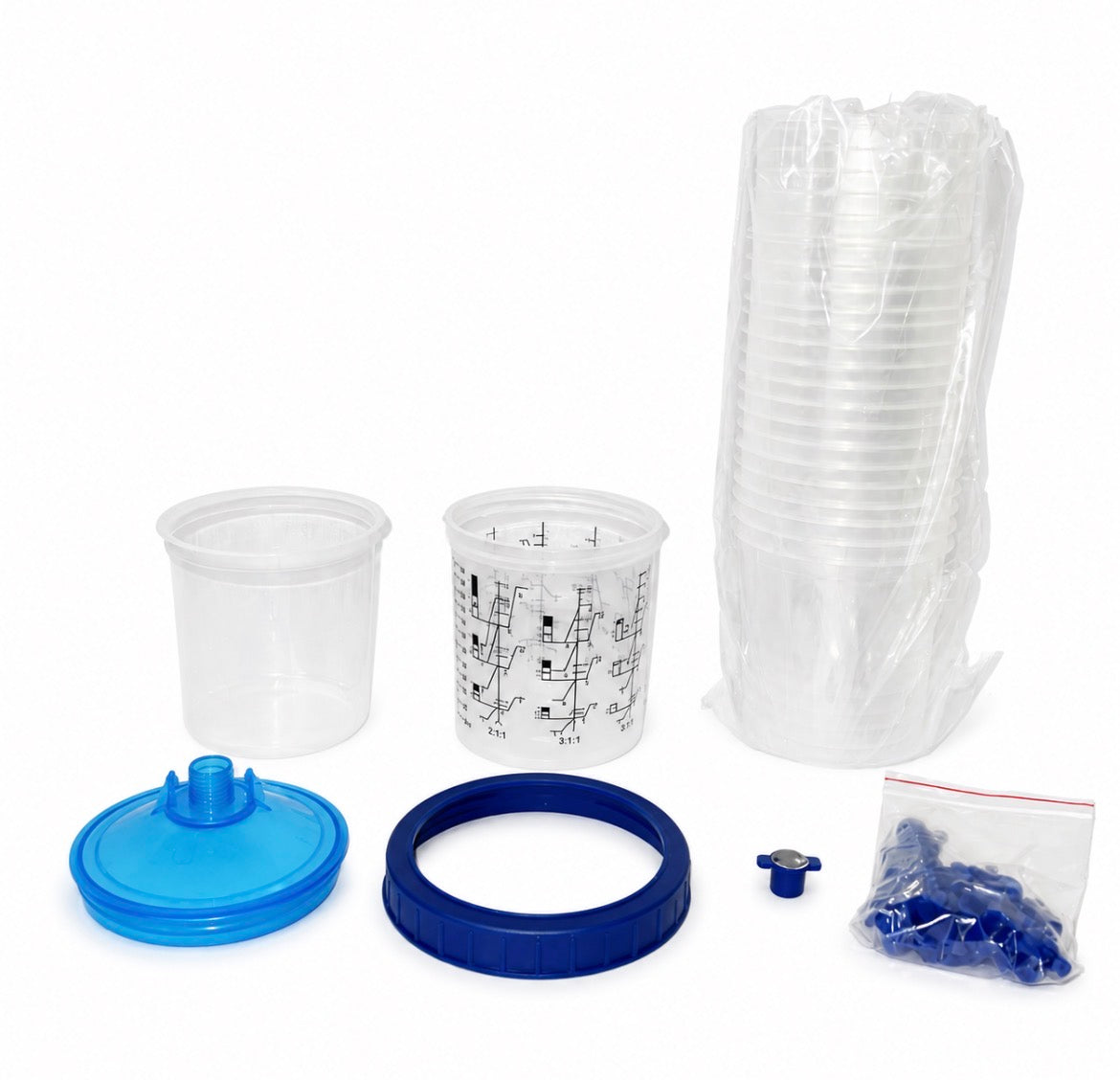 Sistema de Vasos para Mezcla de Pintura 650ml (Pack 125)