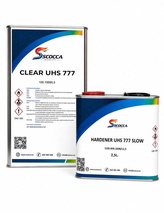 Pack Barniz UHS 777 + Catalizador Scocca (Estándar o Lento)