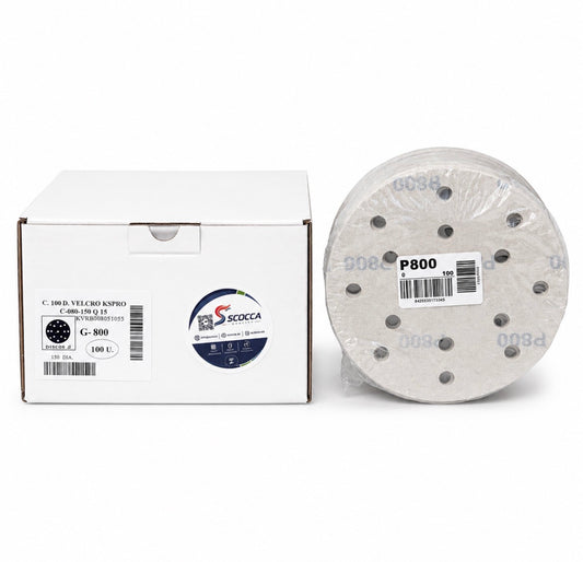 Disco Abrasivo de Velcro 150mm (Pack 100 Unidades)
